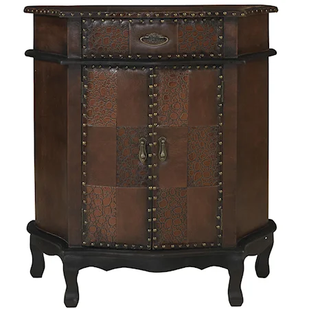 2 Door Chestnut Hall Chest with Drawer